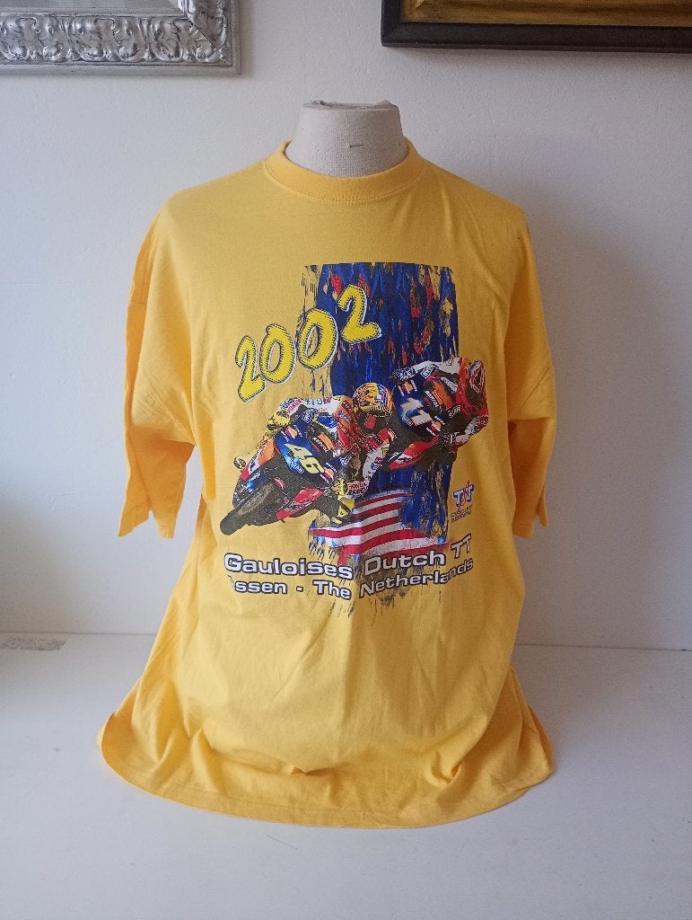 Official Assen TT 2002T-Shirt – Valentino Rossi –Maat XXL, Verzenden, Geel, Bleek 1, 3447 GV Woerden, Netherlands, Overige maten