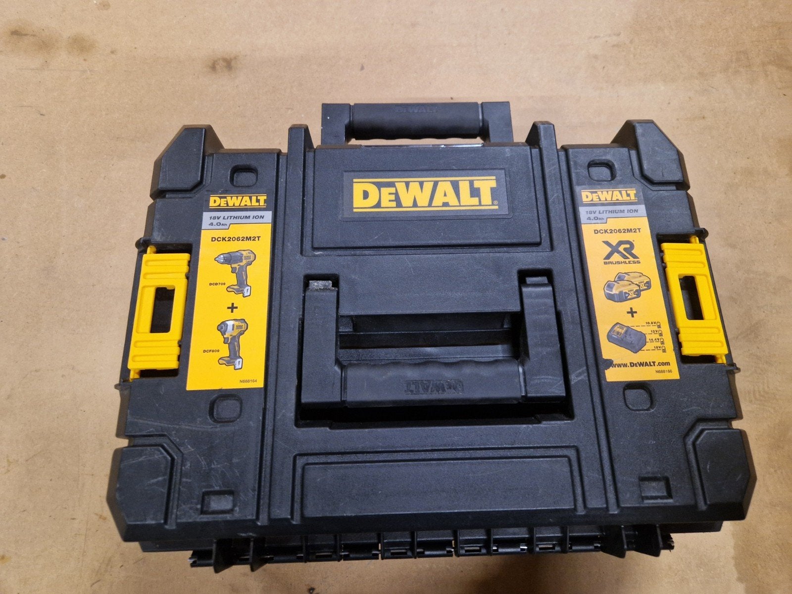 Dewalt DCK2062M2T Koffer voor Boormachine en Schroefmachine, Doe-het-zelf en Verbouw, Gereedschap | Boormachines, Ophalen of Verzenden