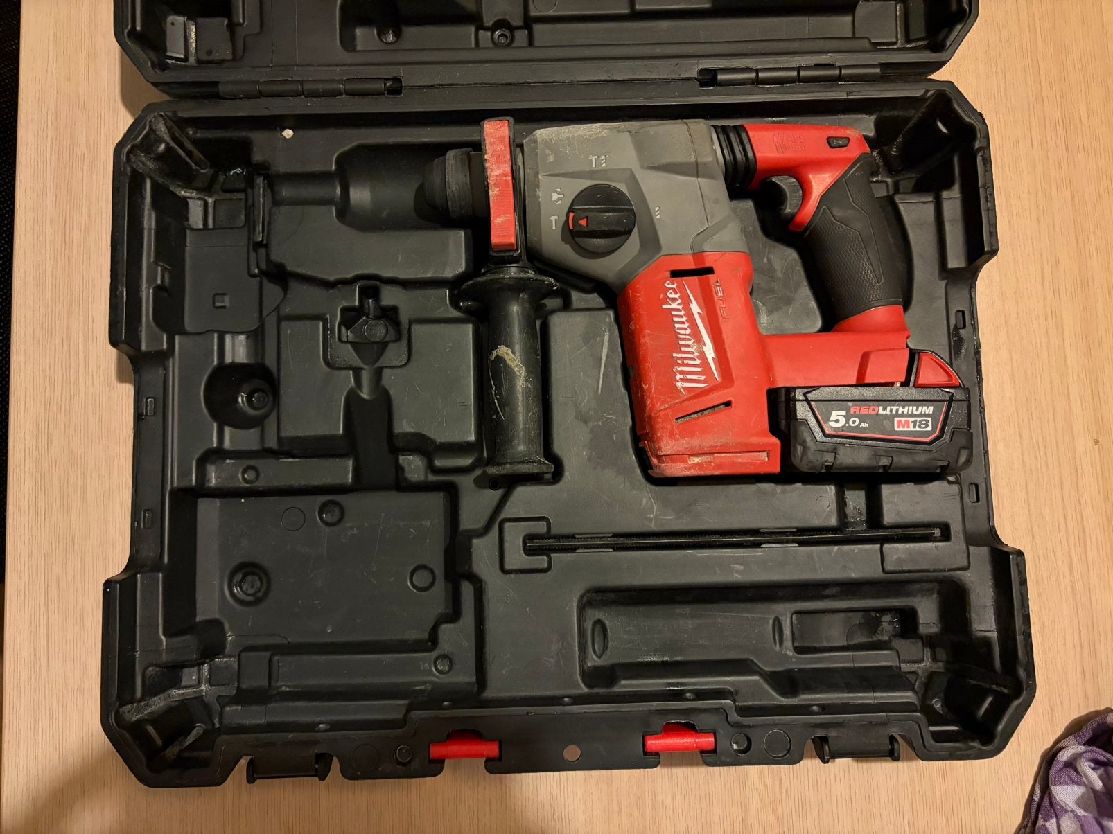 Milwaukee M18 CH boorhamer, Ophalen of Verzenden, Zo goed als nieuw, Boor- en/of Breekhamer