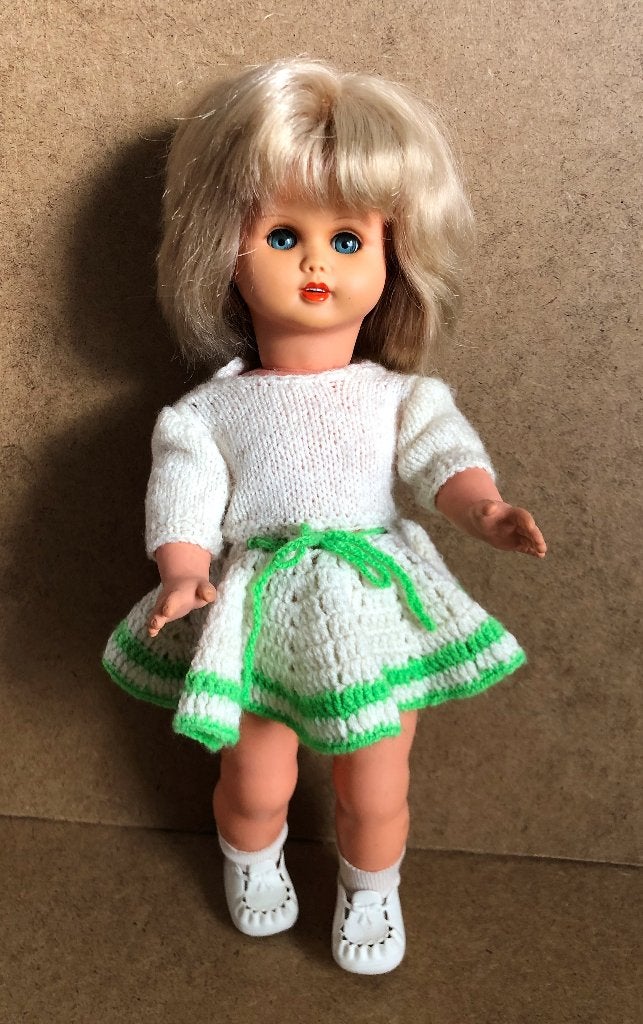 Vintage Pop Martha Maar Mönchröden 3M 35 cm Tandjes, Ophalen of Verzenden, Gebruikt, Pop