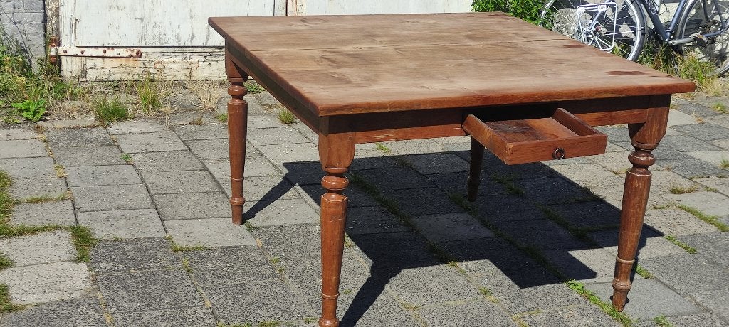 teak houten tafel, Ophalen, Gebruikt, Klassiek, Vier personen