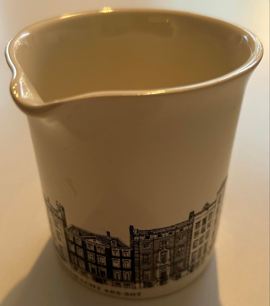 Vintage Melkkannetje Herengracht Amsterdam Villeroy & Boch, Antiek en Kunst, Ophalen of Verzenden