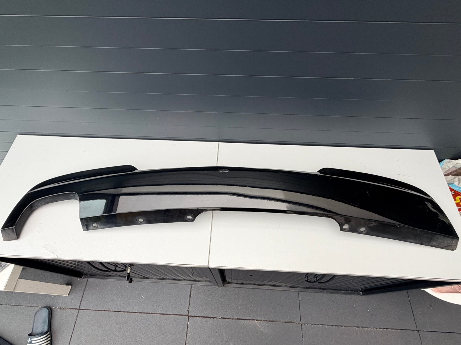 BMW F10 Hoogglans Zwarte Diffuser M-pakket Achterbumper, Gebruikt, Ophalen of Verzenden, Achter, Bumper