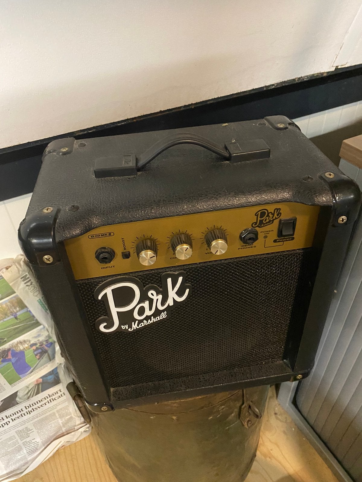 Gitaar speaker park bas gitaar, Muziek en Instrumenten, Verzenden, Zo goed als nieuw, Minder dan 50 watt
