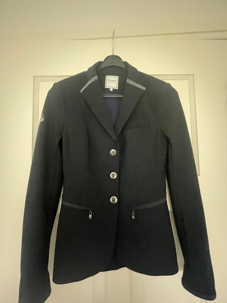 Samshield wedstrijdjasje blauw maat 34, Dressuur, Ophalen of Verzenden, Zo goed als nieuw, Dames