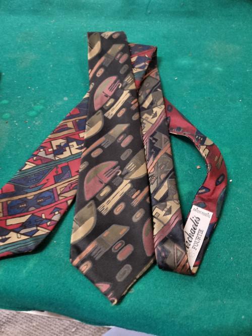 Stropdas michaelis fourtie gekleurd, Kleding | Heren, Stropdassen, Ophalen of Verzenden, 'T Olde Gre-j, Info@toldegrej.nl, Endepoelstraat 20f Didam