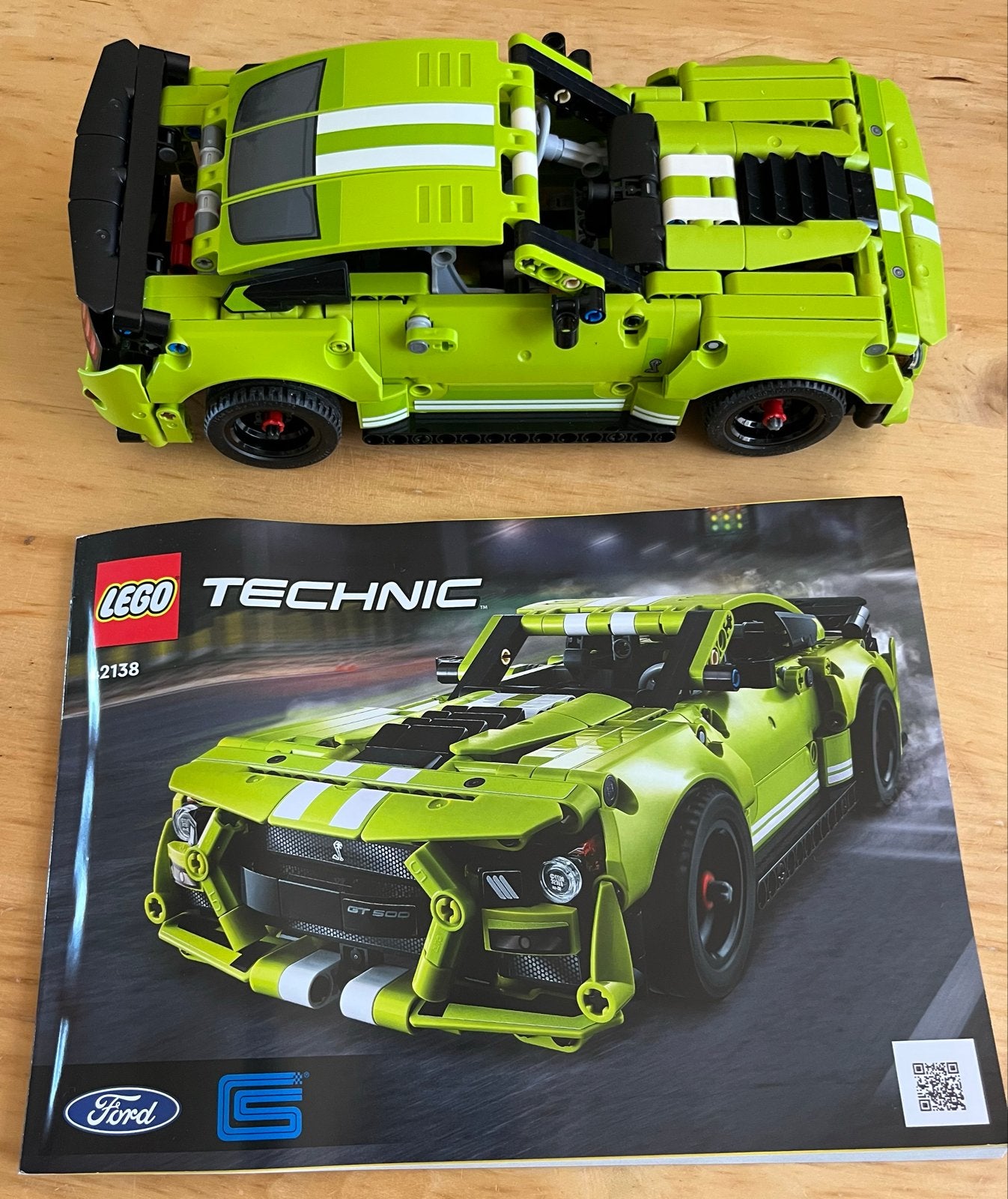 LEGO Technic Ford Mustang Shelby GT500 (42138), Lego, Compleet, Ophalen of Verzenden, Zo goed als nieuw