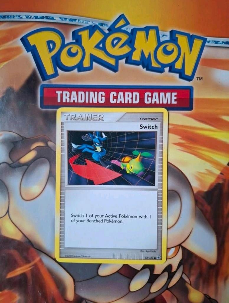 Switch 93/100 Diamond&Pearl Stormfront pokemon kaart, Ophalen of Verzenden, Gebruikt, Losse kaart