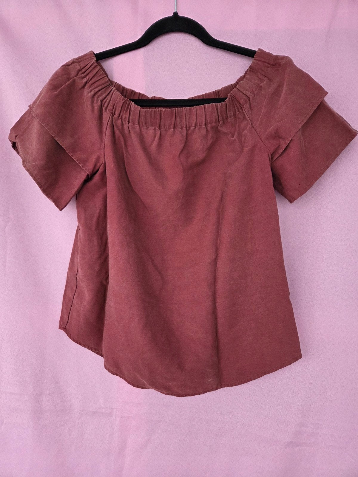 Off-shoulder top maat 36 (S), H&M, Ophalen of Verzenden, Zo goed als nieuw, Korte mouw