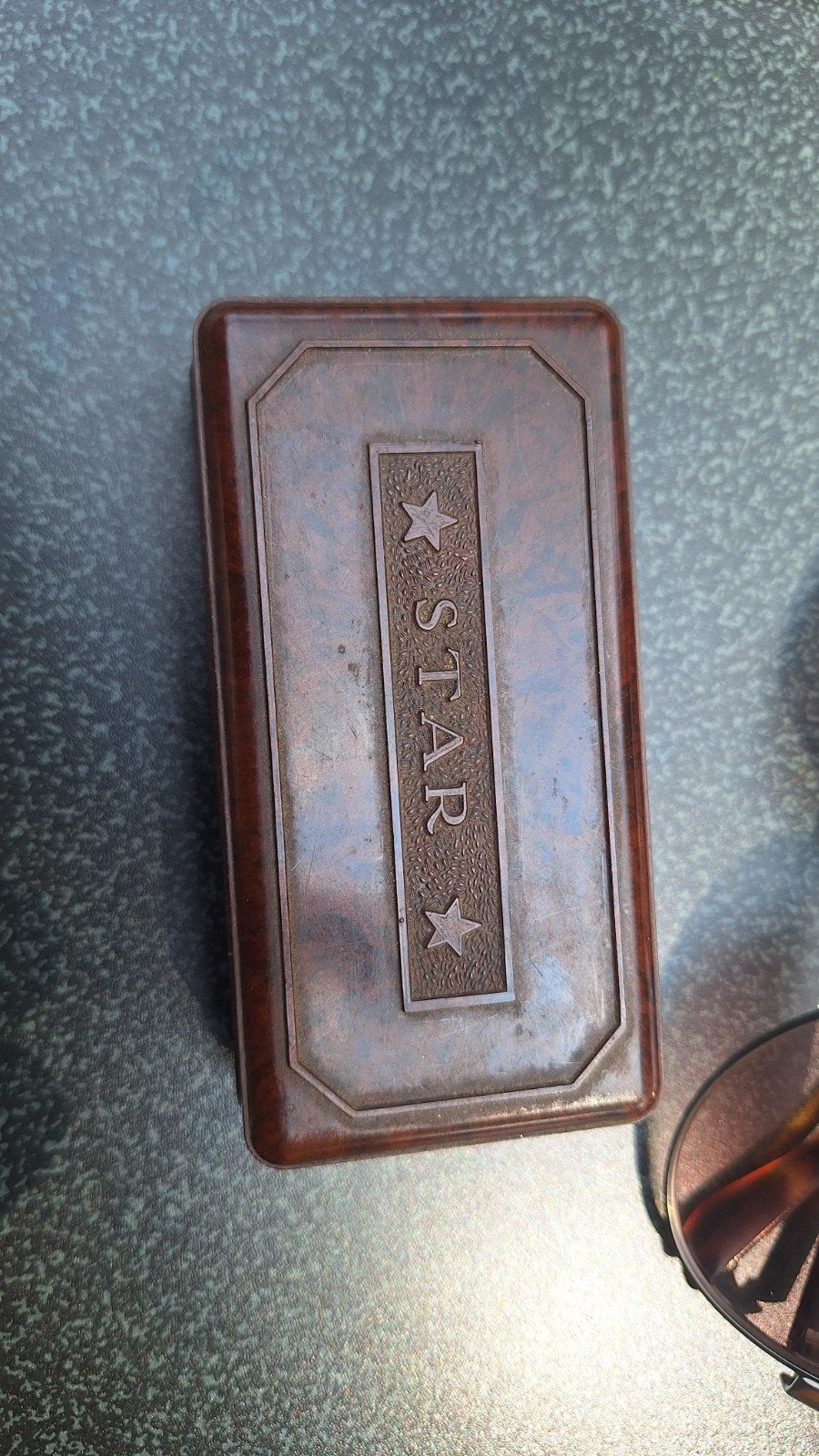 Vintage 'STAR' Bakelieten scheermes Doosje, Antiek en Kunst, Ophalen of Verzenden
