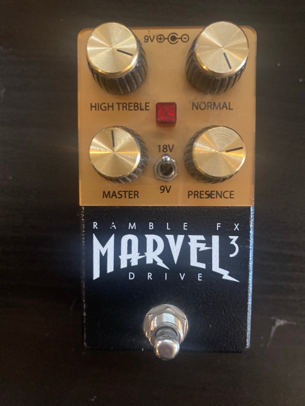Ramble FX Marvel Drive 3 Overdrive Pedaal, Ophalen of Verzenden, Zo goed als nieuw, Distortion, Overdrive of Fuzz