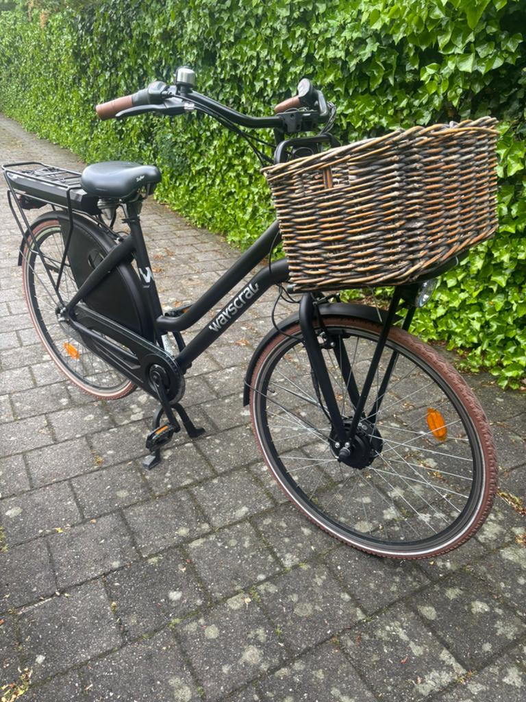 Elektrische fiets wayscal carrier 28’’ zwart, Ophalen, Zo goed als nieuw, Overige merken