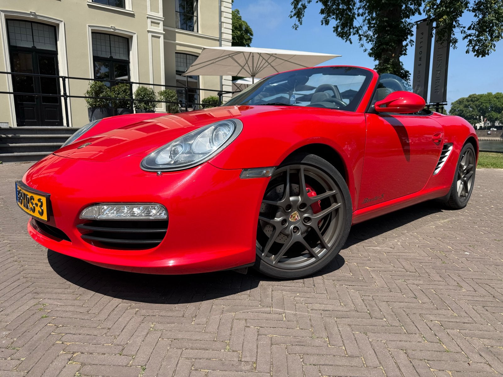 Porsche boxter cabrio 2009 Rood, Auto's, Porsche, Cabriolet, 1445 kg, Geïmporteerd, Rood