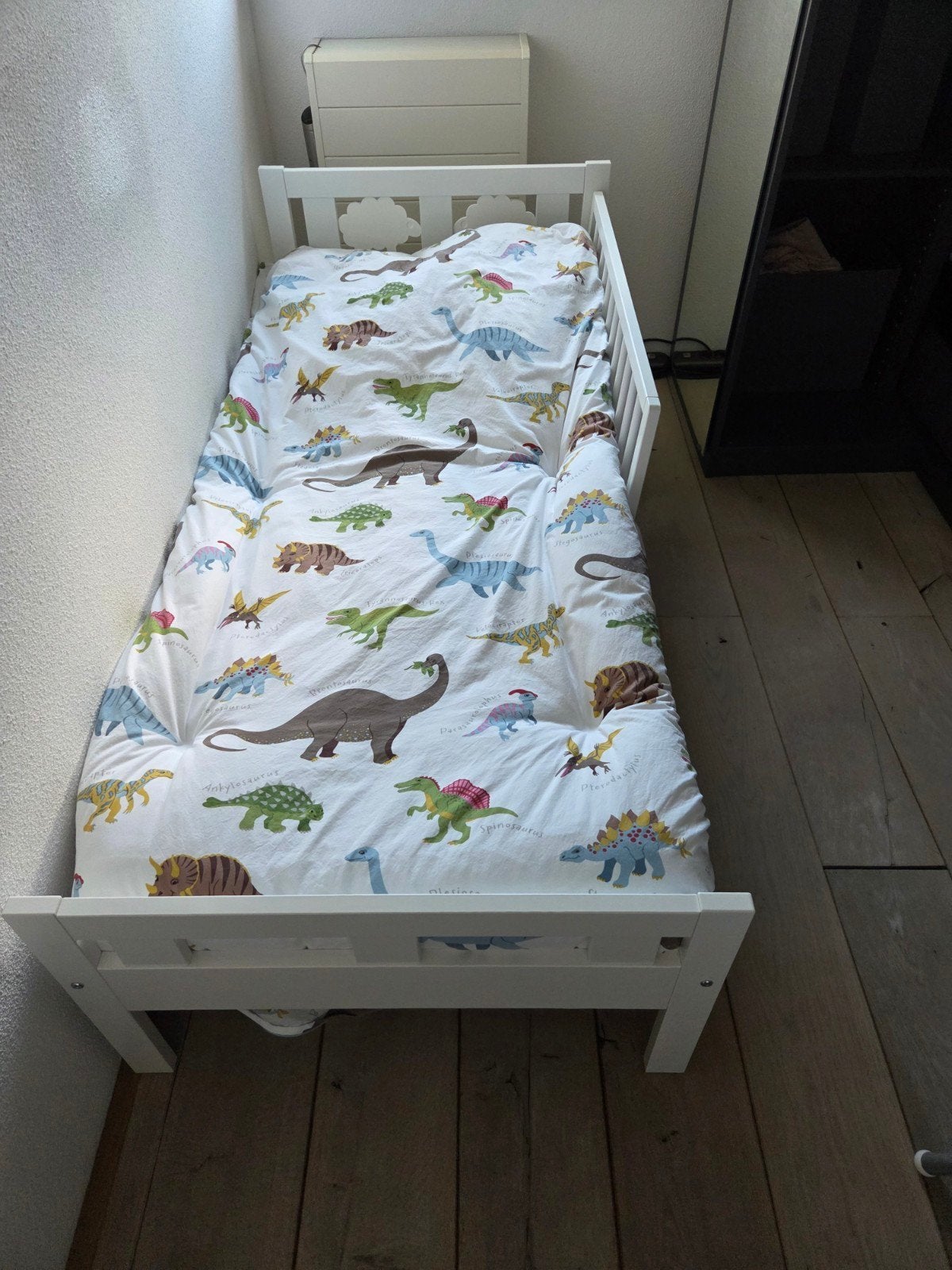 Kinderbed met matras en lattenbodem, Kinderen en Baby's, Gebruikt, 70 tot 85 cm, 160 tot 180 cm, Ophalen
