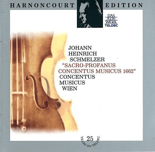SCHMELZER Sacro-profanus CD HARNONCOURT TELDEC, Ophalen of Verzenden, Barok, Gebruikt, Overige typen