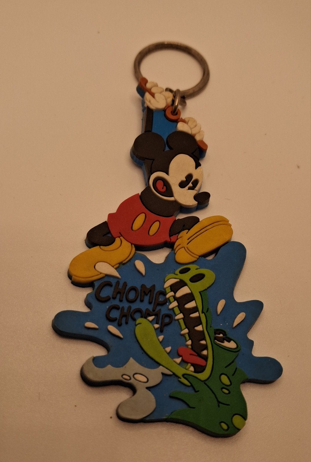 Mickey Mouse sleutelhanger met krokodil, Ophalen of Verzenden, Mickey Mouse, Gebruikt, Overige typen