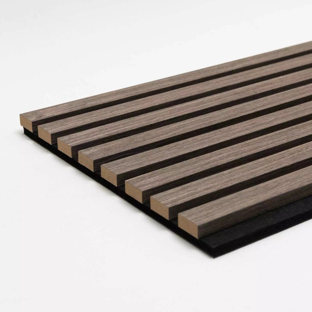 Acoustische panelen (8 stuks) - 280x60 - Walnoot, Ophalen, Nieuw, Hout, 20 tot 50 mm