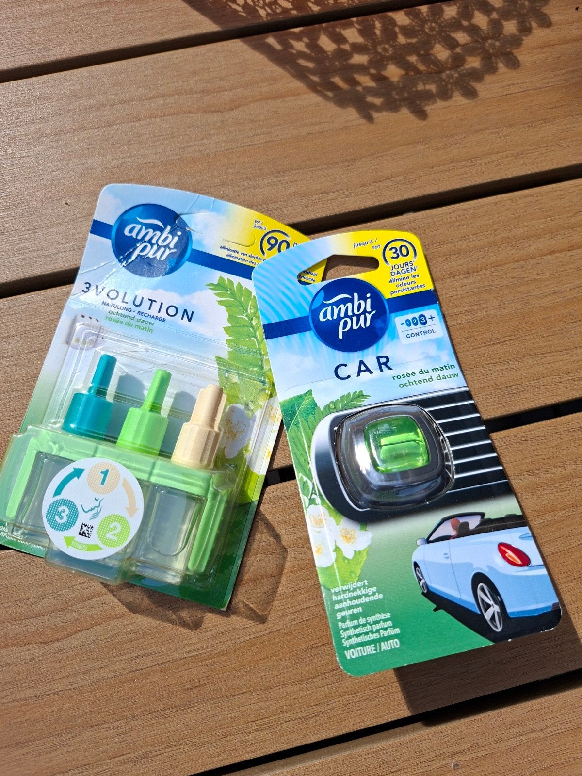 Ambi Pur 3volution Navulling & Ambi Pur Car Luchtverfrisser, Ophalen of Verzenden, Nieuw
