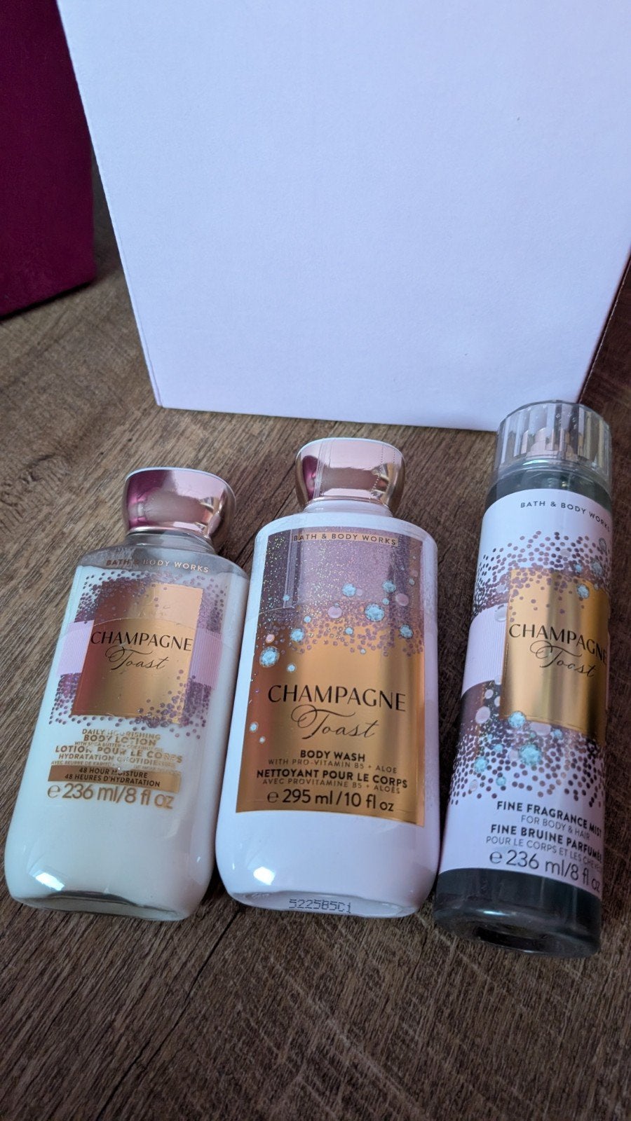 Bath & Body Works Champagne Toast Cadeauset met Tas, Ophalen of Verzenden, Nieuw, Bad & Douche