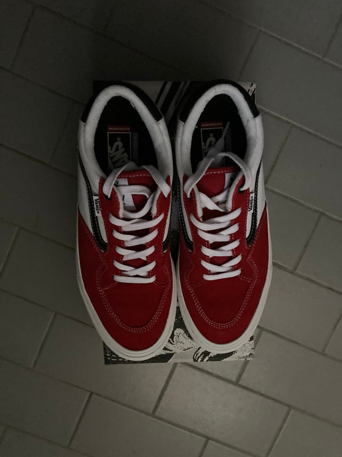 Vans Rowan Skate Schoenen Rood/Wit - Maat 43, Verzenden, Nieuw, Overige kleuren, Sneakers of Gympen