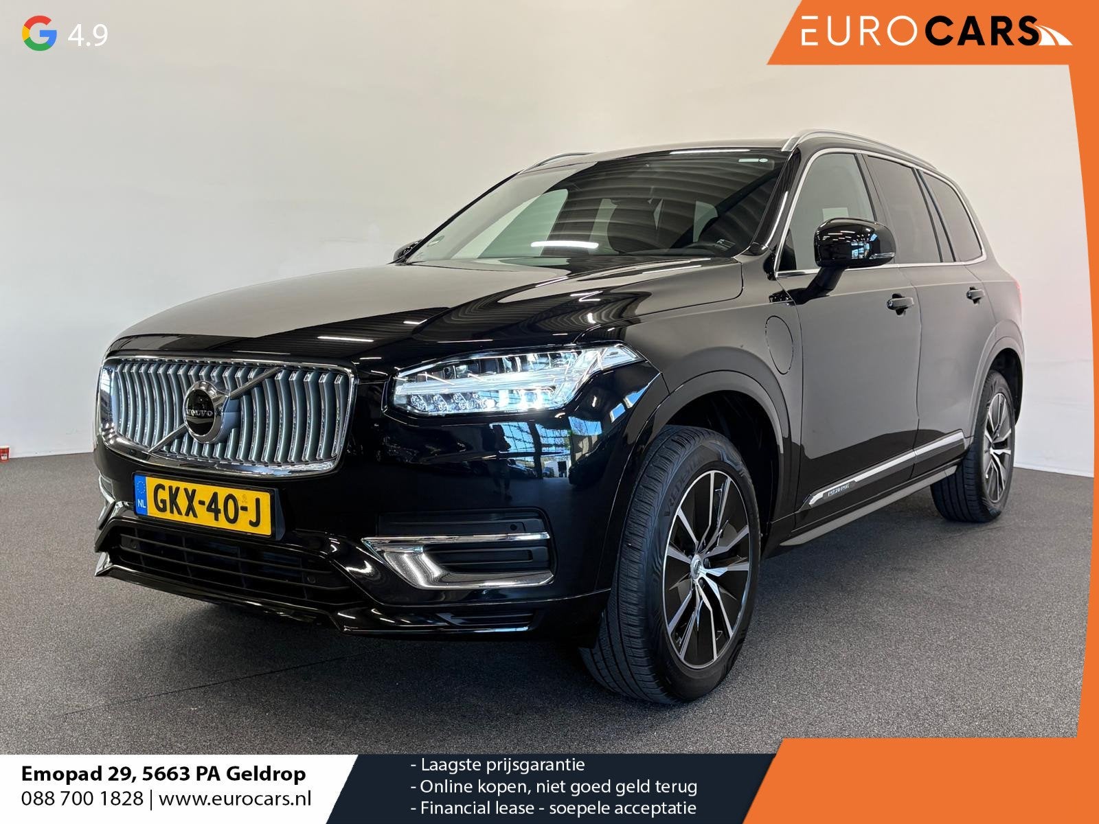 Volvo XC90 2.0 T8 Recharge AWD Inscription Expression 7-Pers, Gebruikt, 4 cilinders, 7 stoelen, Zwart