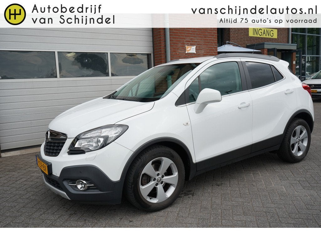 Opel Mokka 1.4 TURBO 141PK AUTOMAAT COSMO LUXE XENON/LED CAM, Gebruikt, 4 cilinders, Wit, 1364 cc