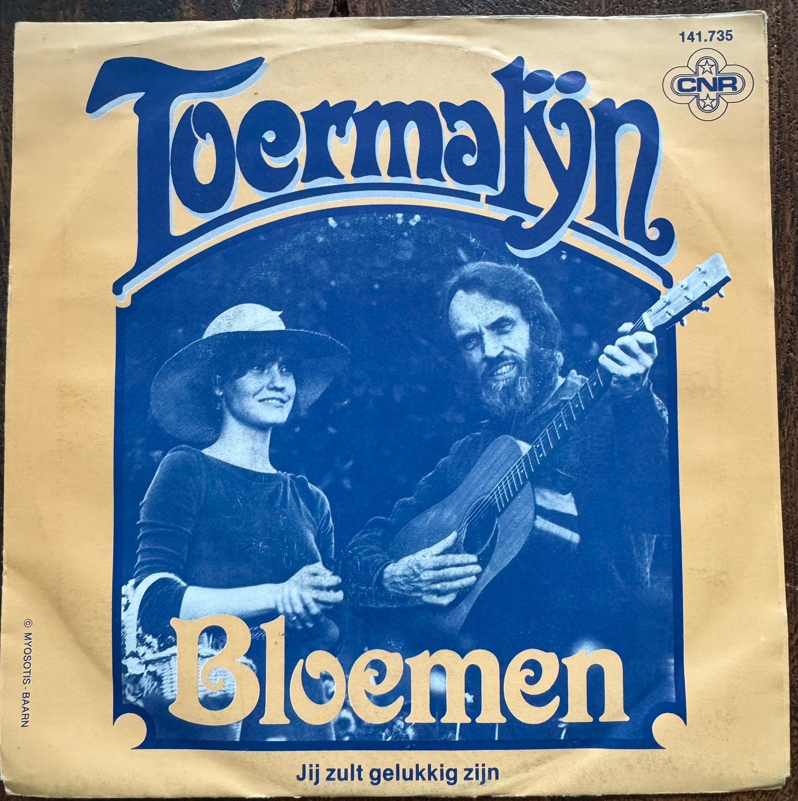 Toermalijn - Bloemen Piraten Single 7", Cd's en Dvd's, Vinyl | Nederlandstalig, Gebruikt, 7 inch, 1980 - 1989, Ophalen of Verzenden