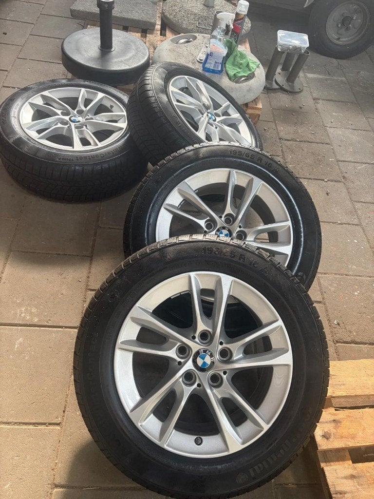 5 x 112 bmw winterset continental, Ophalen, Bestelwagen, 16 inch, Banden en Velgen
