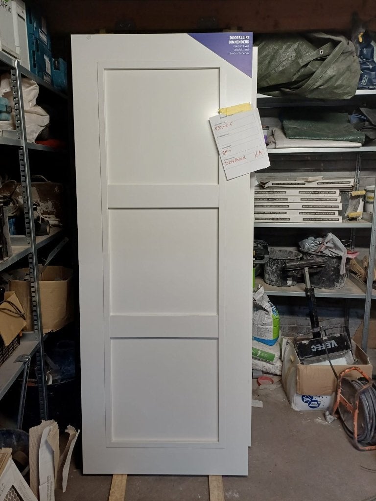 nieuwe paneeldeur 3 vaks stomp 830 x 2115, Ophalen, 80 tot 100 cm, Binnendeur, Nieuw