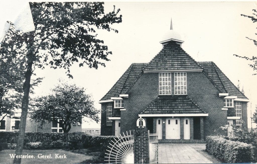 9874 Westerlee, Geref. Kerk, Verzamelen, Ophalen of Verzenden, 1940 tot 1960, Groningen
