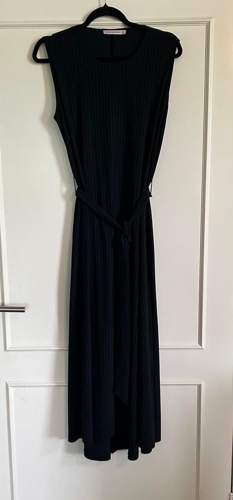 Zwarte Pinstripe Studio Anneloes SLS dress, jurk L, Zwart, Maat 42/44 (L), Nieuw, Ophalen of Verzenden