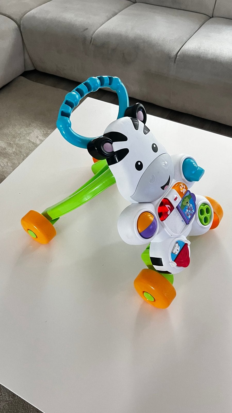 Fisher-Price Zebra Loopstoel - Stimuleert Lopen en Spelen, Ophalen of Verzenden, Zo goed als nieuw, Overige typen, Met licht