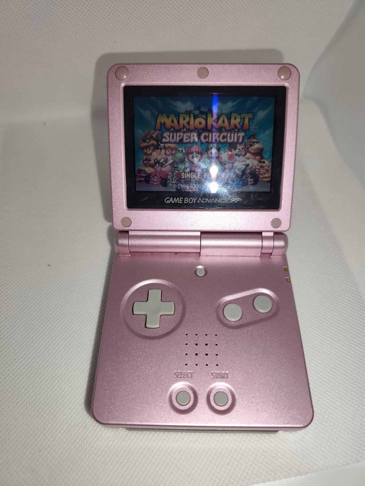 Nintendo Game Boy Advance SP Pink Limited Edition + 6 games, Gebruikt, 1 speler, Racen en Vliegen, Ophalen of Verzenden