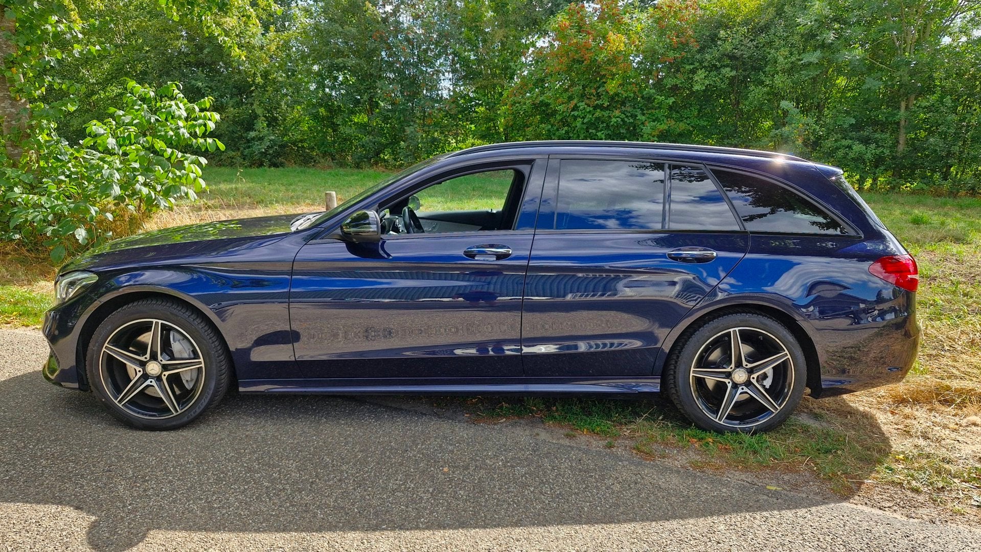 Mercedes-Benz C-klasse Estate 250 CDI 4MATIC Prestige Automa, Auto's, Automaat, 4 cilinders, Blauw, Leder