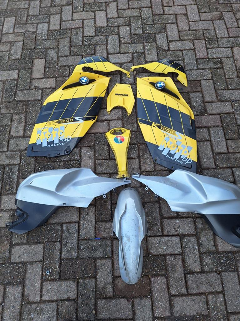 BMW K1200S Kuipdelen - Geel/Zwart en Grijs, Ophalen of Verzenden, Gebruikt