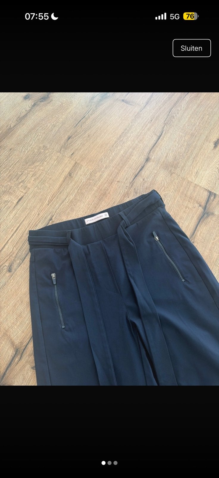 Studio anneloes travelstof broek/legging, XS, Ophalen of Verzenden, Zo goed als nieuw, Maat 46 (S) of kleiner, Blauw