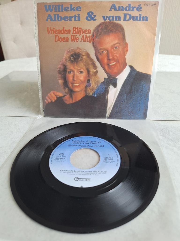 WILLEKE  & ANDRE  // VRIENDEN BLIJVEN DOEN WE ALTIJD....1987, Ophalen of Verzenden, Zo goed als nieuw, Overige formaten, Levenslied of Smartlap