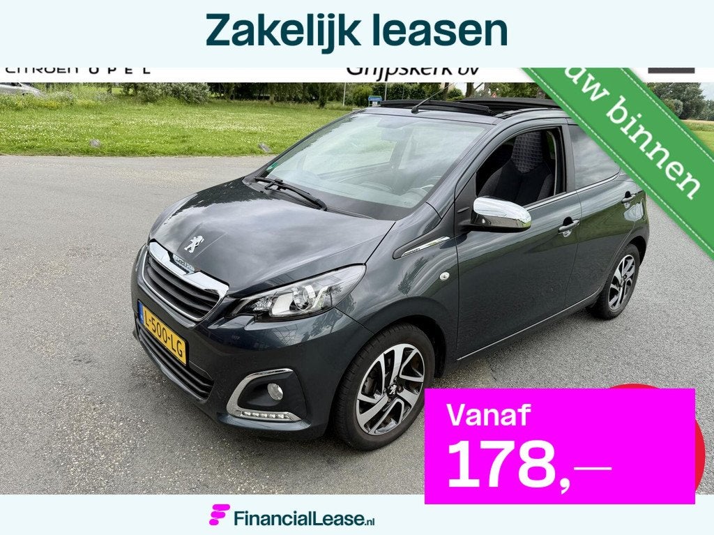 Peugeot 108 5drs Allure SCHUIFDAK, Voorwielaandrijving, Euro 6, 4 stoelen, Origineel Nederlands