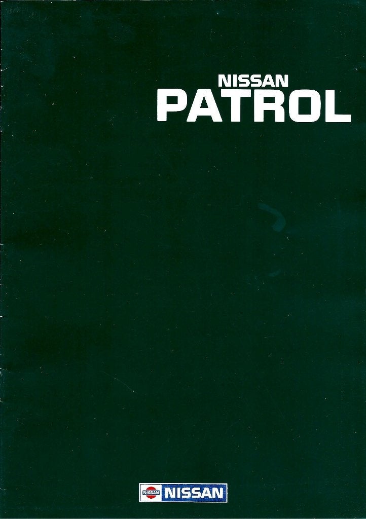 Brochure Nissan Patrol R en GR 1990, Ophalen of Verzenden, Gelezen, Nissan