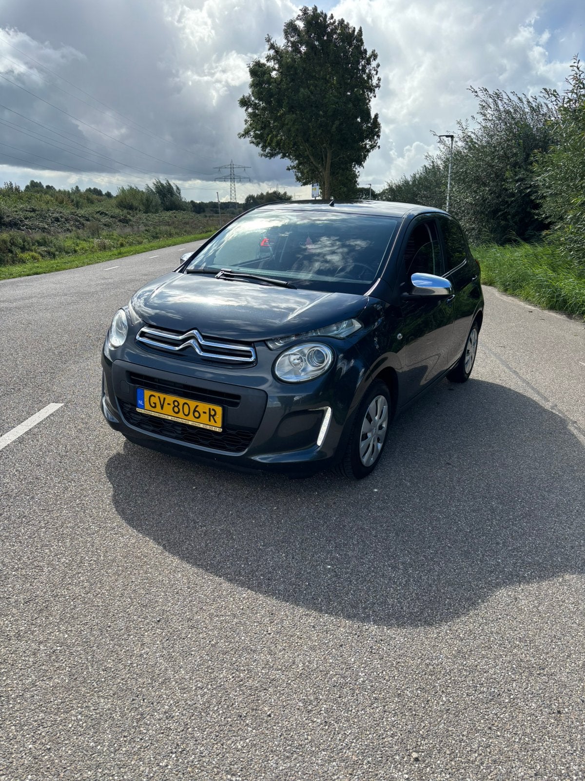Citroën C1 1.0 VTi Airscape 68PK S&S 5D 2015 Grijs, Voorwielaandrijving, Stof, Zwart, Start-stop-systeem