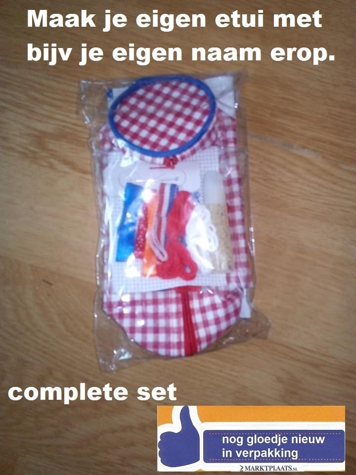 School tip: Maak je eigen etui ( zelfmaak pakketje), Ophalen of Verzenden, Nieuw, Herbruikbaar, Knutselwerk