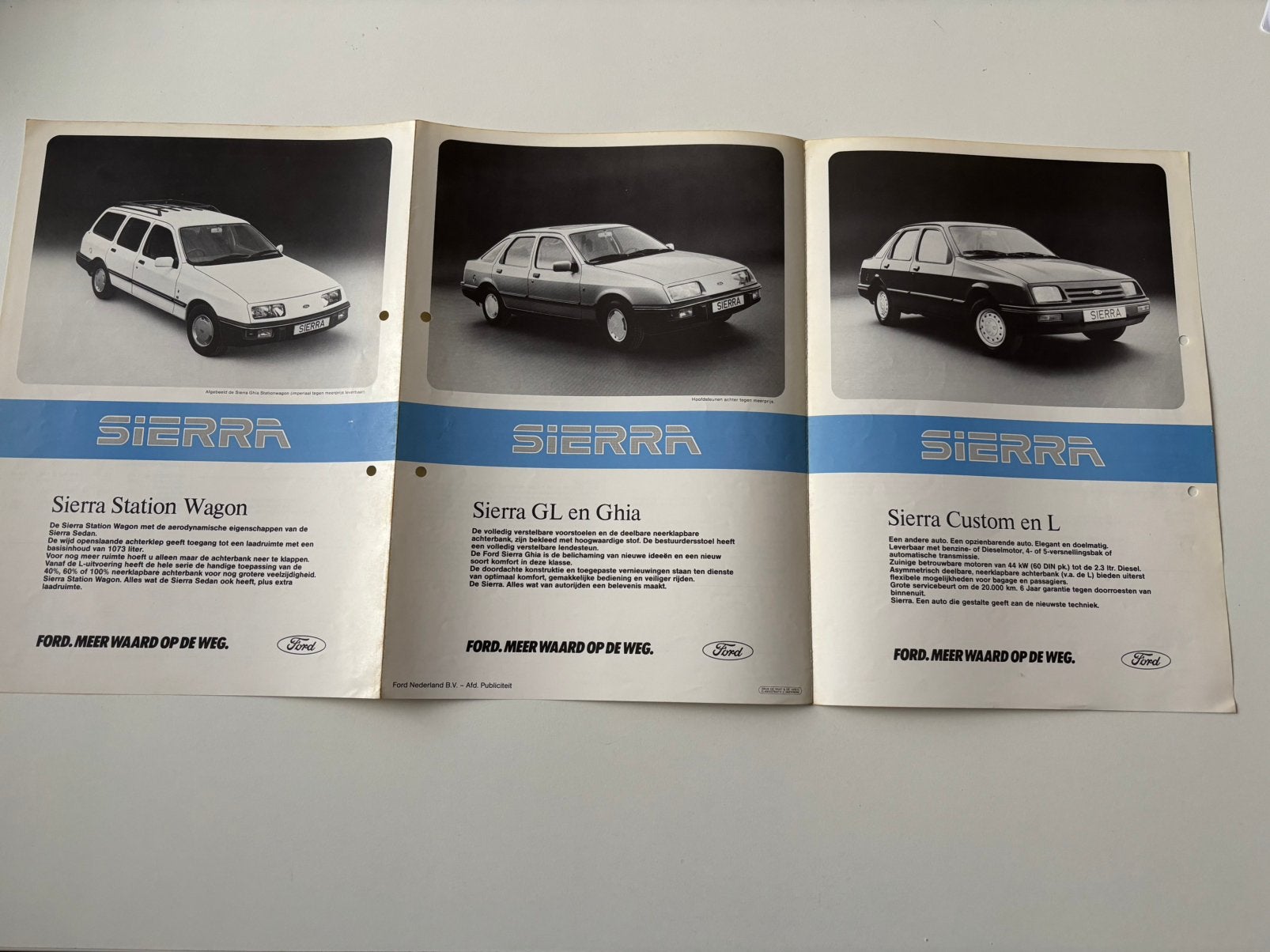 Folder Ford Sierra 1982, Ophalen of Verzenden