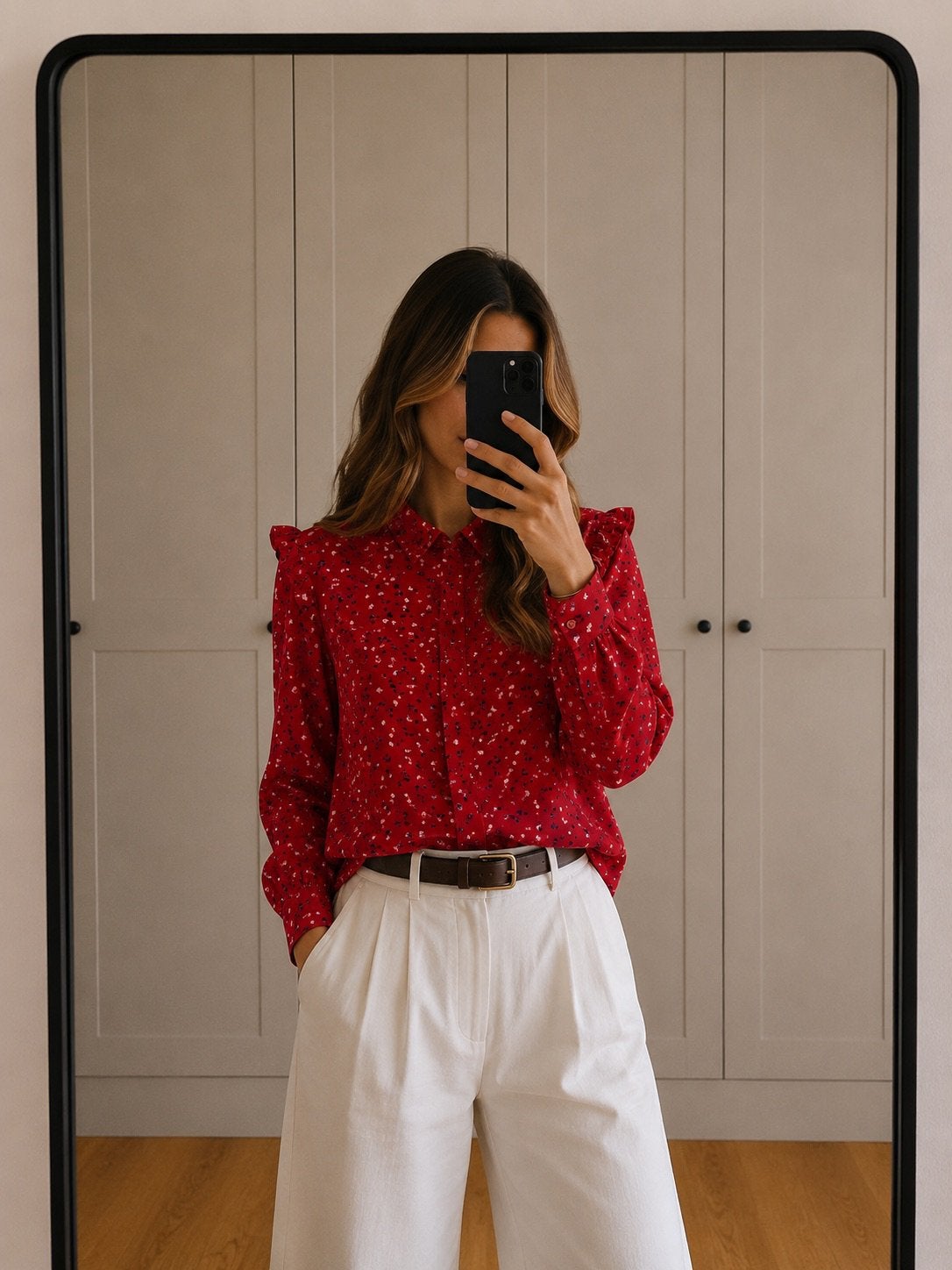 Blouse | Modström | S | heel goed, Kleding | Dames, Ophalen of Verzenden, Zo goed als nieuw, Maat 36 (S), Rood