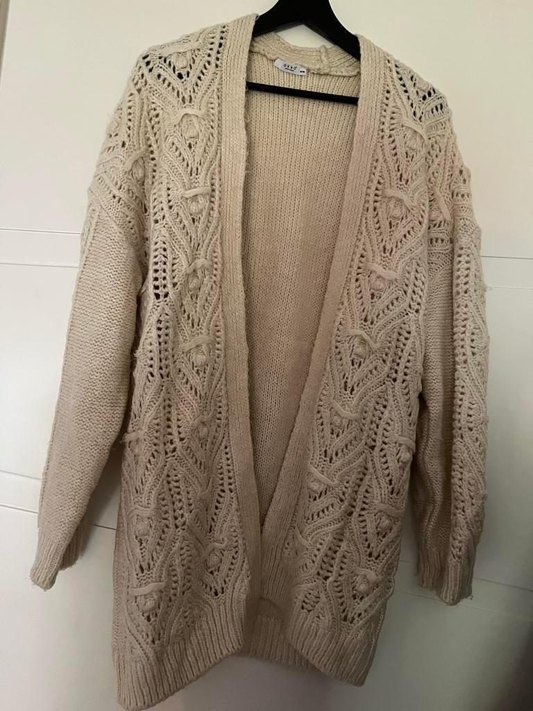Lang vest beige, Verzenden, Zo goed als nieuw, Maat 38/40 (M), Beige