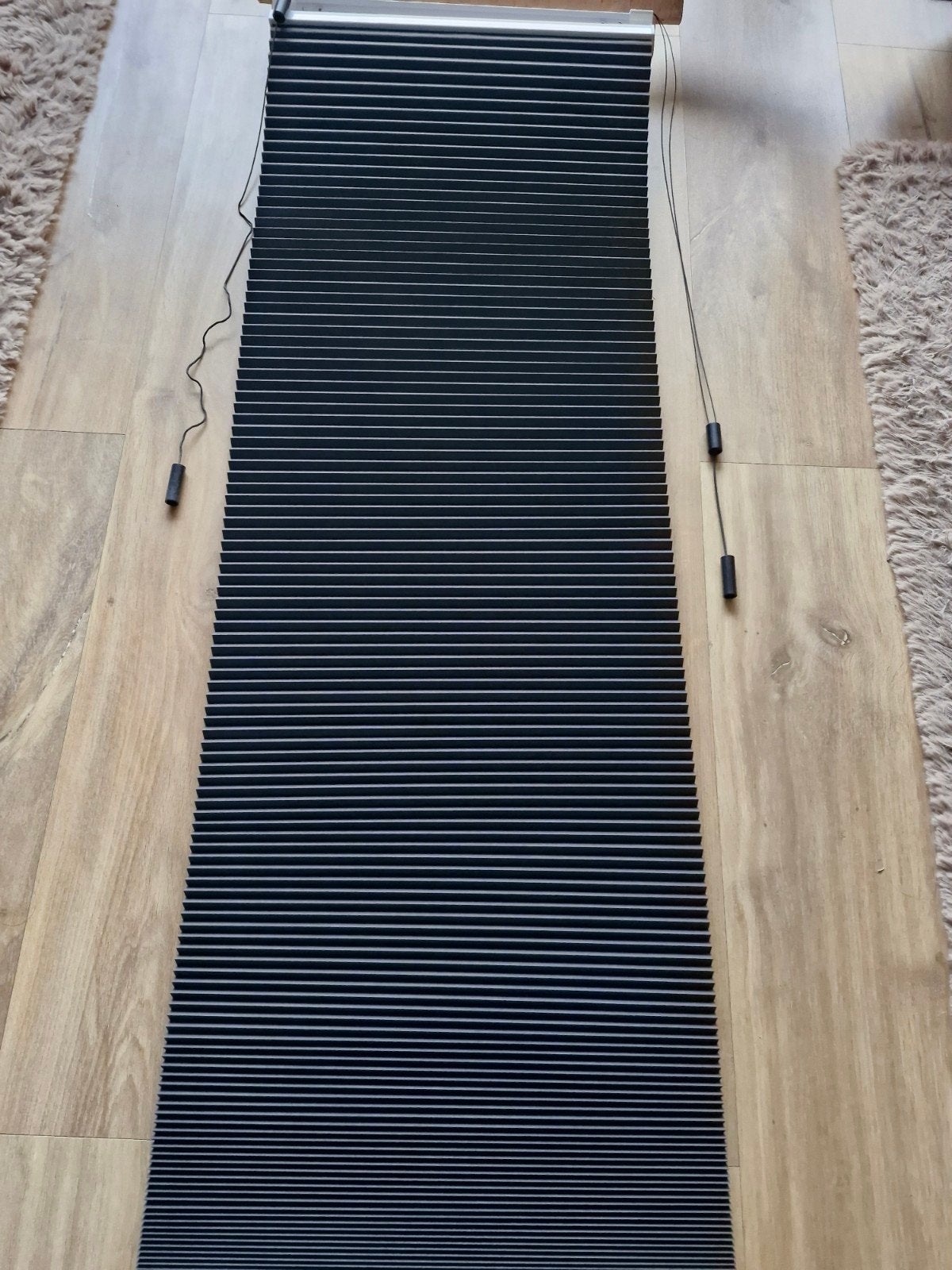 2x Dubbel plissé maat 45150 verduisterend antreciet, Huis en Inrichting, Overige materialen, Isolerend, 45 cm, Nieuw