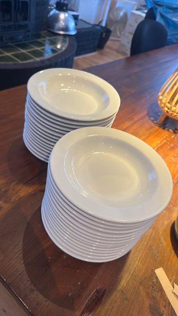 Partij Ikea soepborden - 21 stuks, Ophalen, Glas, Overige stijlen, Bord(en)