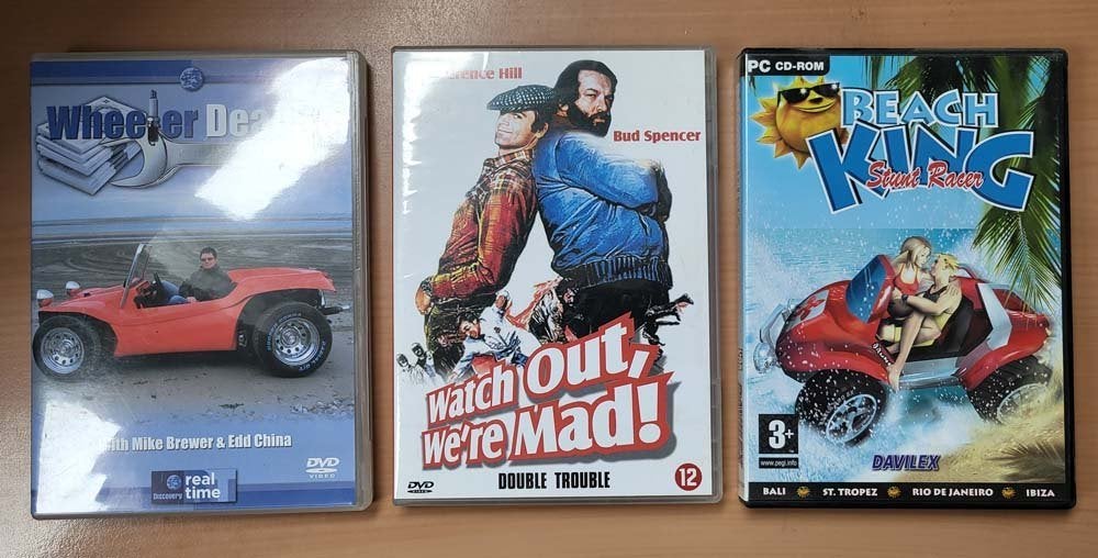 3x box VW Buggy : Wheeler Dealers / Bud Spencer Terence Hill, Alle leeftijden, Ophalen of Verzenden, Zo goed als nieuw
