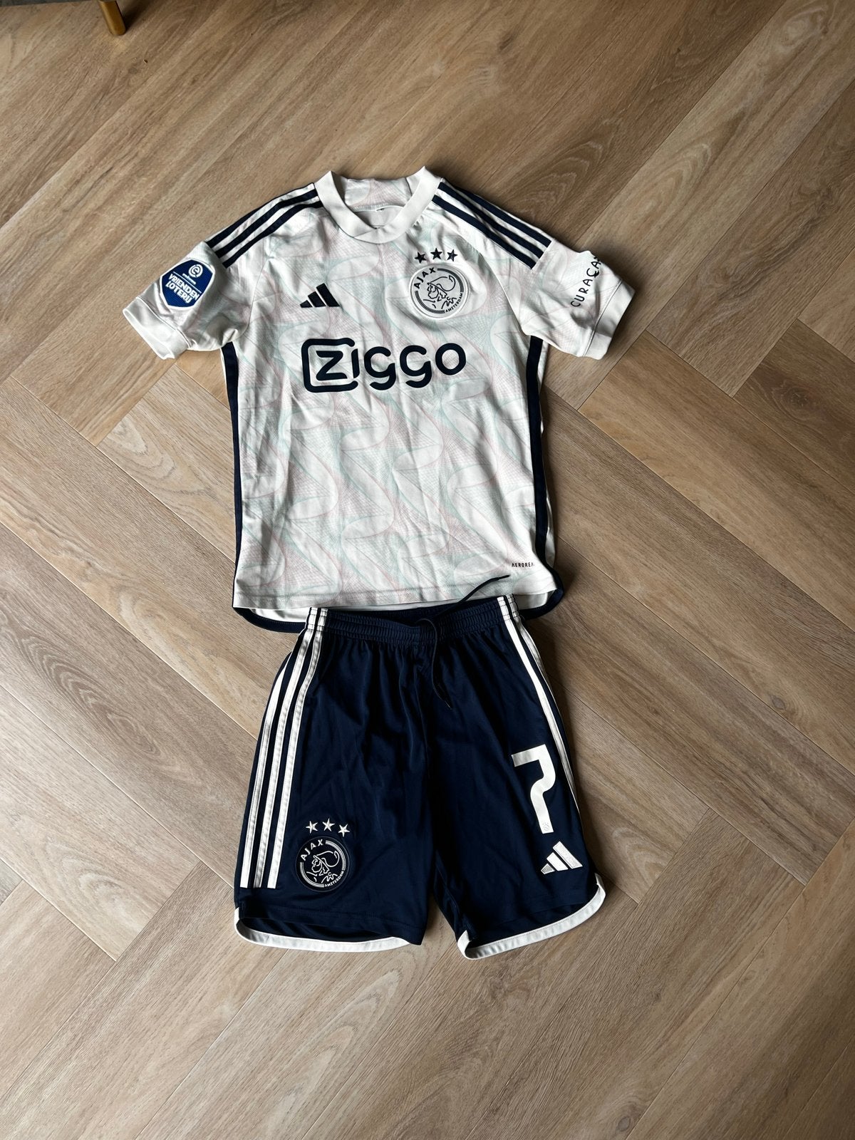 Ajax pak jongens maat 164 - Bergwijn #7, Ophalen of Verzenden, Gebruikt, Jongen, Setje