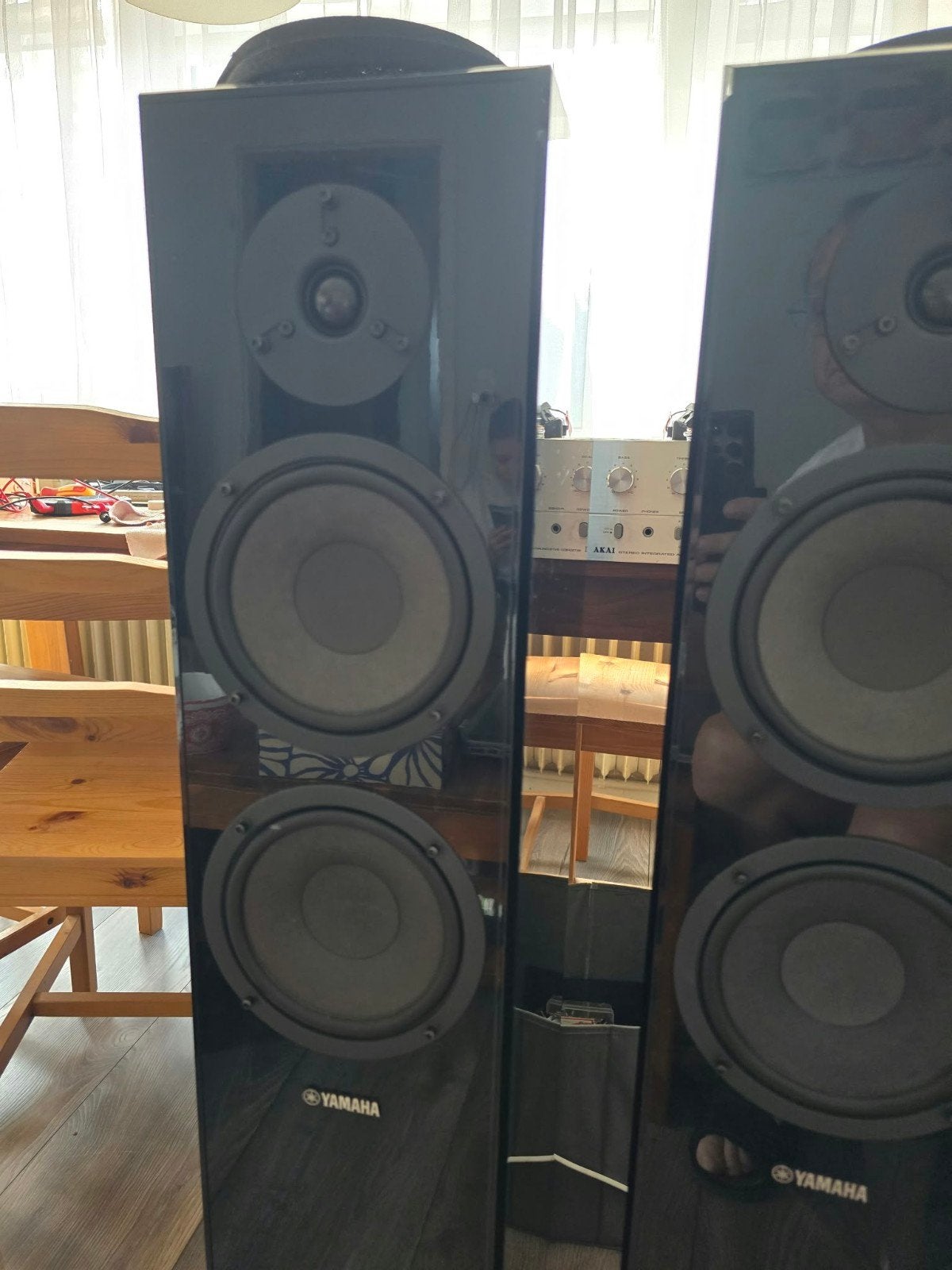 Yamaha NS-F150 Vloerstaande HiFi Luidsprekers Piano Black, Ophalen of Verzenden, Zo goed als nieuw, Overige merken