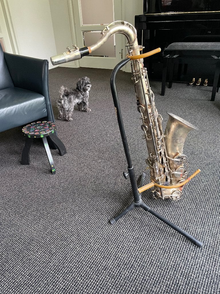 Jupiter JTS-989 Artist tenorsaxofoon – verzilverd – ca. 2009, Ophalen of Verzenden, Gebruikt, Tenor, Met koffer